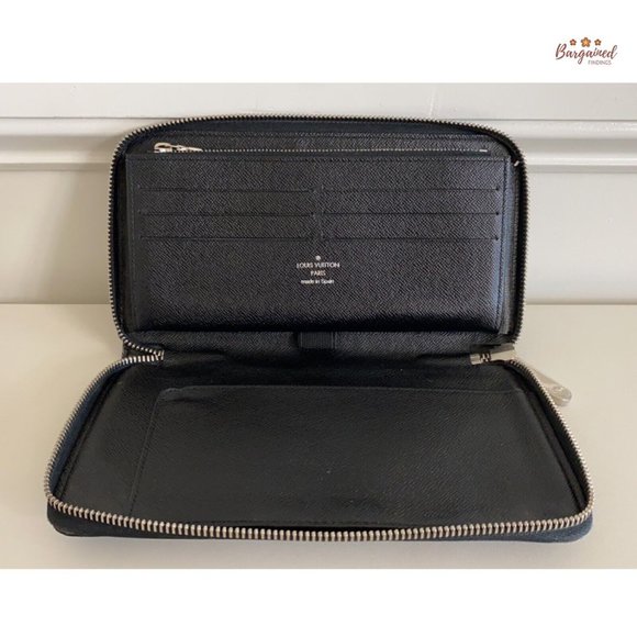Authentic Louis Vuitton Damier Graphite Canvas Zippy Organizer Large Wallet - Picture 7 of 12